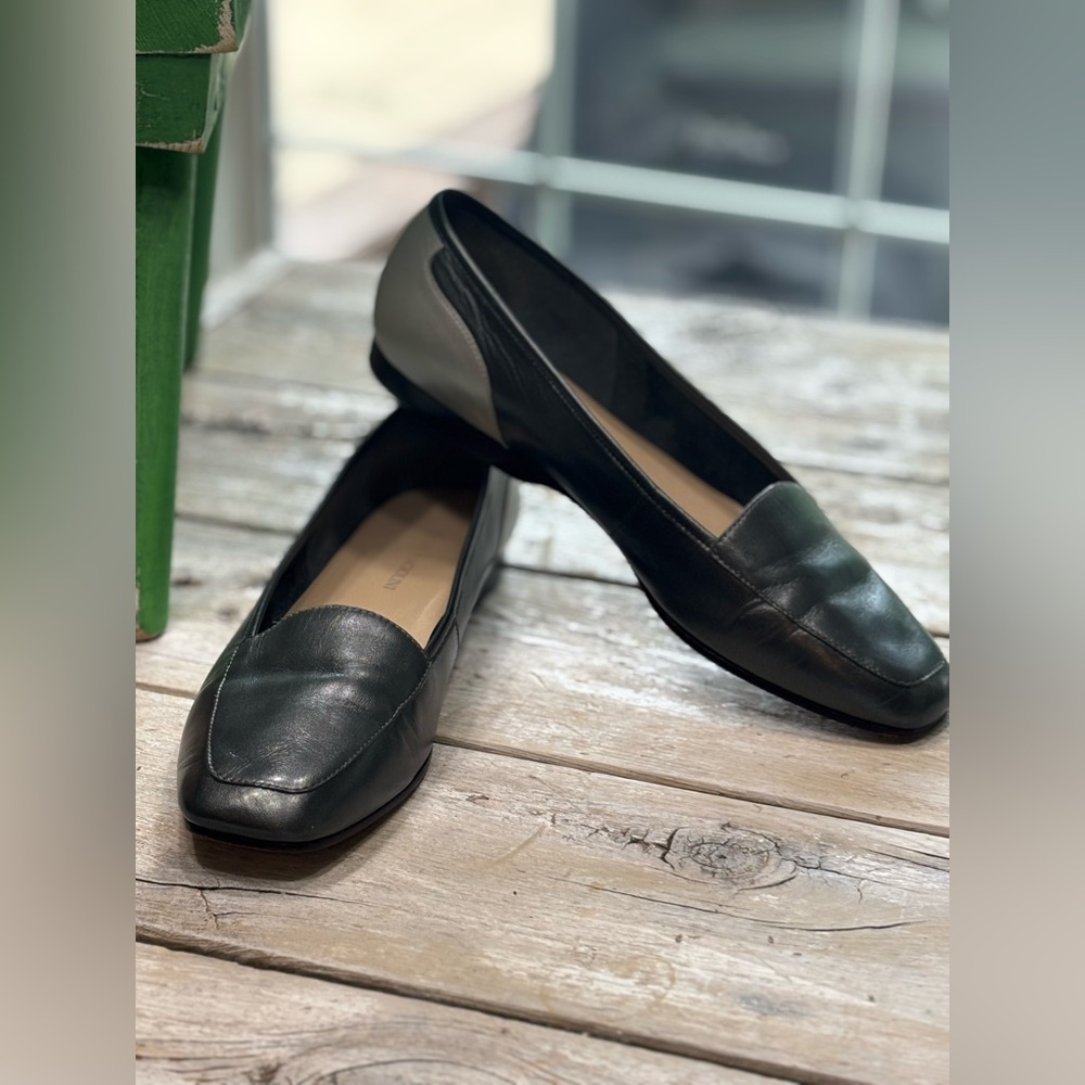 Enzo Angiolini Metallic Leather Loafers. Women’s Sz- 9.5 Two Tone | Trendy | EUC
